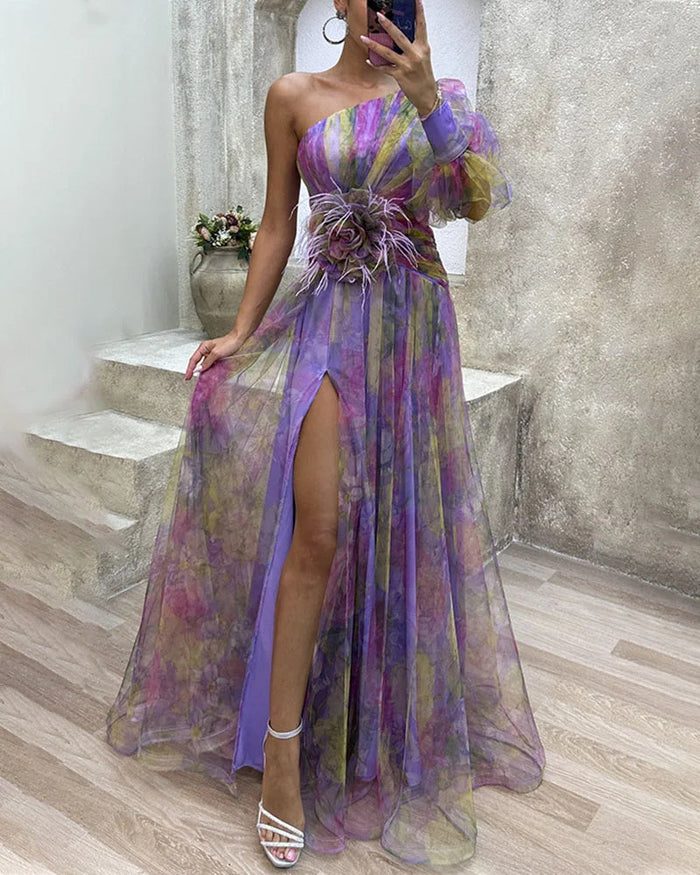 Robe longue élégante avec fente - Florida Elegance