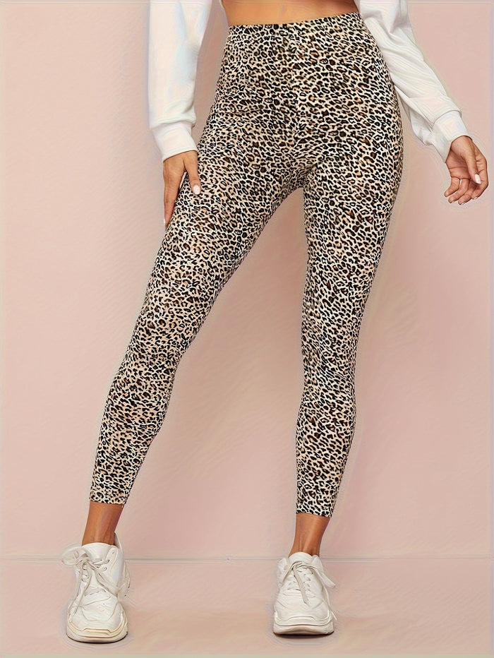 Leggings avec imprimé léopard taille haute pour femmes - Collants de sport en différentes couleurs