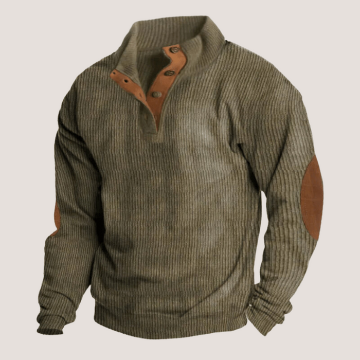 Marius™ - Elégant pull en tricot côtelé avec col