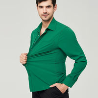 Camisole de vêtement pour homme - Algon transpirable - Corte moderno - Manga larga con botón