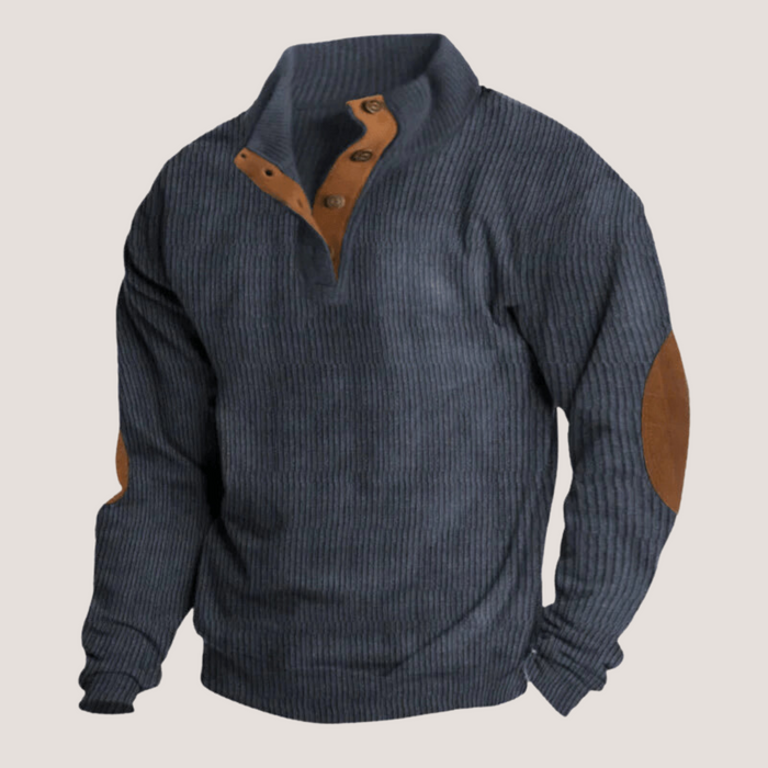 Marius™ - Elégant pull en tricot côtelé avec col