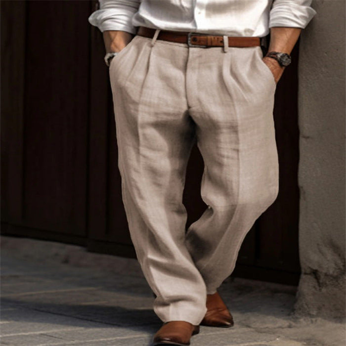 Pantalon en lin léger pour homme, élégant et confortable - Klaus