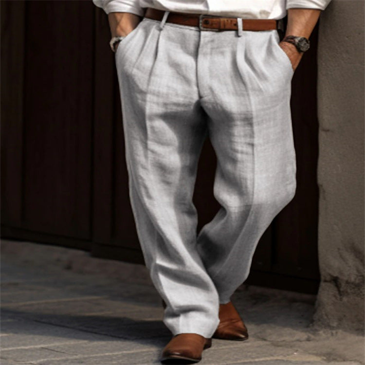 Pantalon en lin léger pour homme, élégant et confortable - Klaus