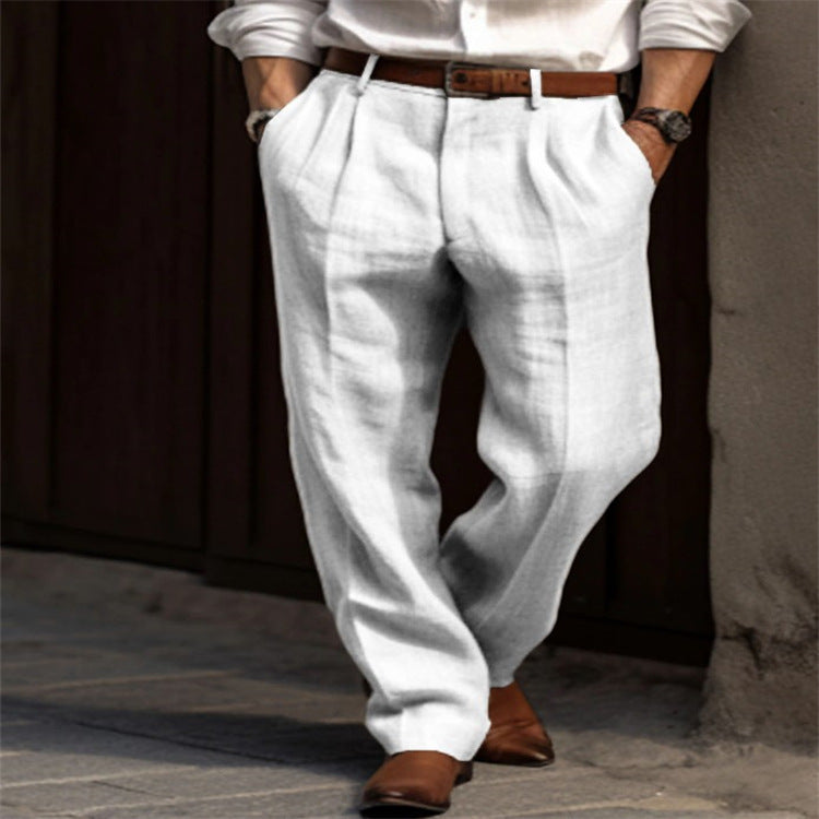 Pantalon en lin léger pour homme, élégant et confortable - Klaus