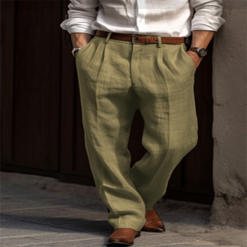 Pantalon en lin léger pour homme, élégant et confortable - Klaus