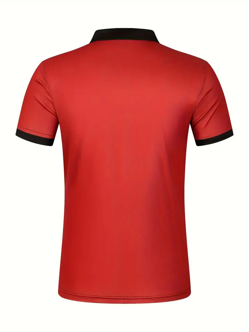 Camisa Polo Masculina - Ajuste Slim - Design Listrado - Manga Curta para Uso Casual
