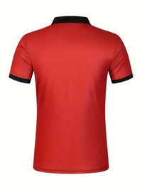 Camisa Polo Masculina - Ajuste Slim - Design Listrado - Manga Curta para Uso Casual
