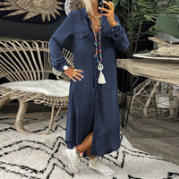 Robe en jean élégante à manches longues - Isabela pour un look stylé