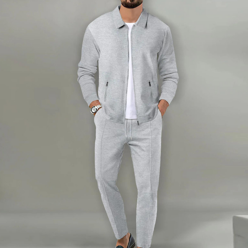 Daan | Ensemble Premium avec gilet polo et pantalon chino assorti pour un look élégant