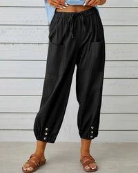 Pantalon à jambes larges pour femmes - Tissu doux et confortable pour un look profilé et décontracté