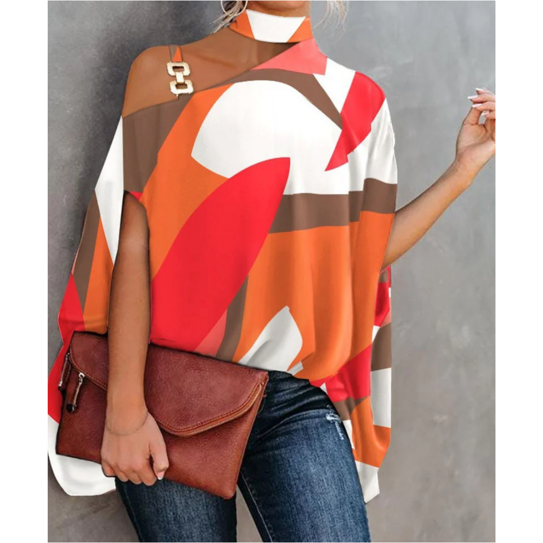 Top chic à épaulettes pour femmes - blouse légère et tendance pour un confort quotidien