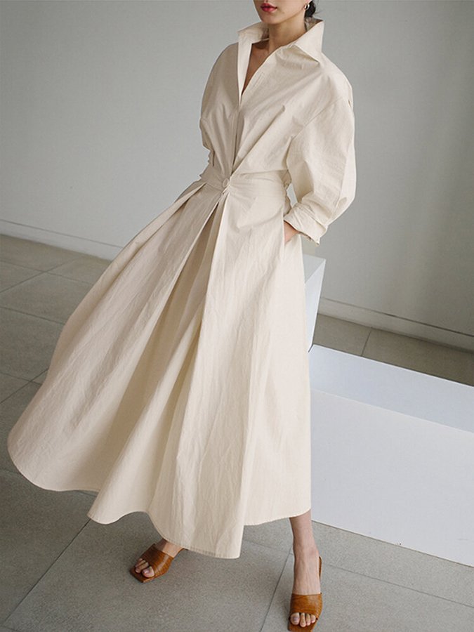 Robe élégante pour femme au style vintage - Design intemporel et tissu léger pour une allure sophistiquée