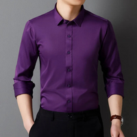 Camisole de corte ajustée pour homme avec mangas largas et cierre de botones