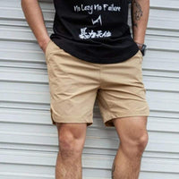 Shorts décontractés pour homme - léger et confortables - taille élastique avec cordon de serrage - longueur au-dessus du genou
