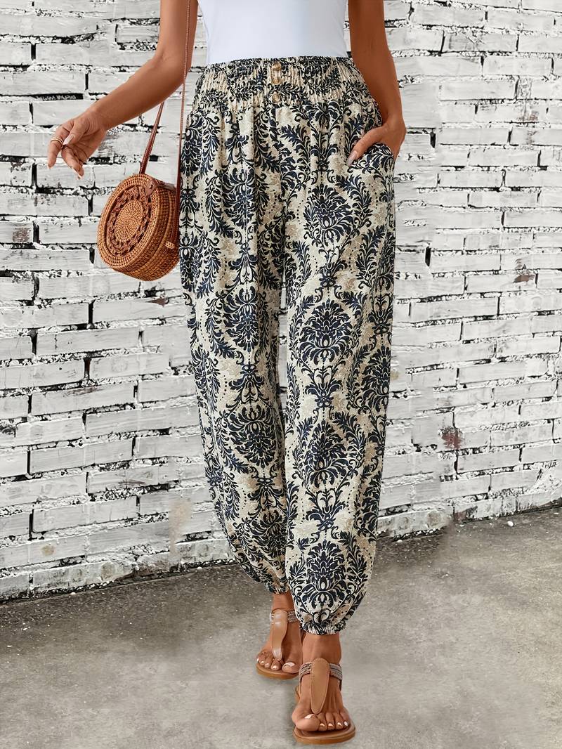 Pantalon décontracté imprimé pour femmes - pantalon confortable et décontracté pour toutes les occasions