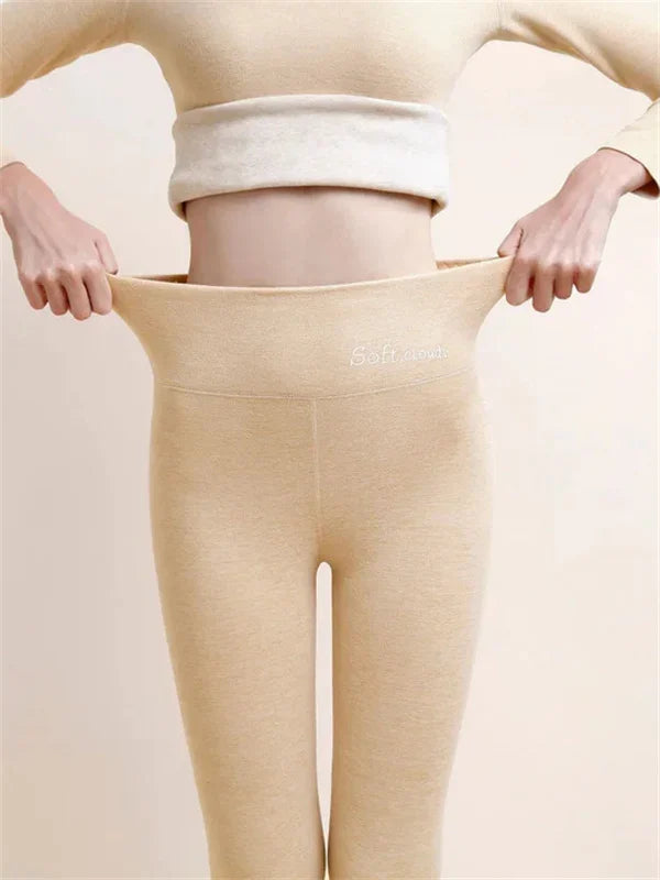 Leggings pour femmes - pantalon extensible ultra-confortable doublé de molleton pour une utilisation tout au long de la journée