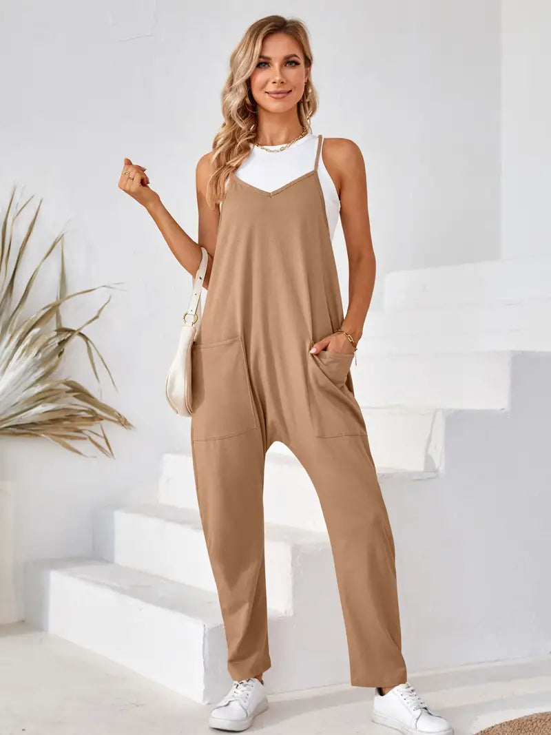 Salopette en coton pour femmes avec une coupe confortable - salopette décontractée et élégante à porter tous les jours