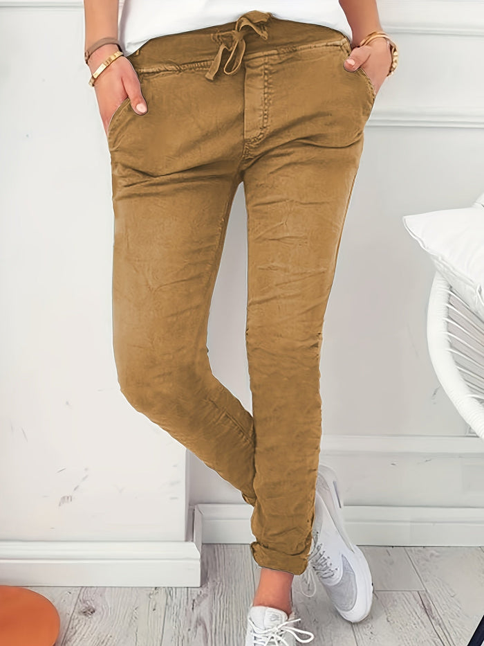 Pantalon élégant et décontracté pour femmes avec poches pratiques - Joggers confortables