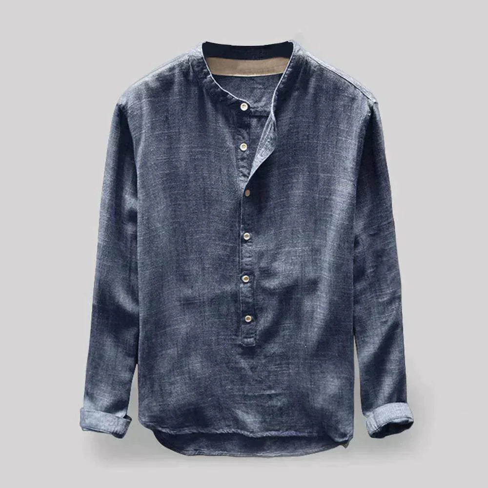 Camisole classique de manga longue pour homme, élégante et douce