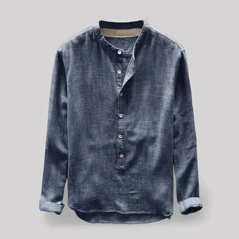 Camisole classique de manga longue pour homme, élégante et douce