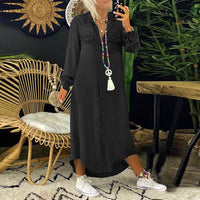 Robe en jean élégante à manches longues - Isabela pour un look stylé