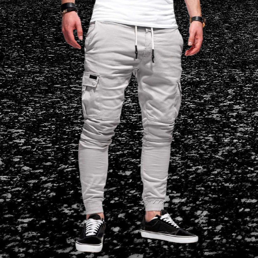 Découvrez le pantalon cargo stylé et décontracté pour hommes avec poches surpiquées - Daniel