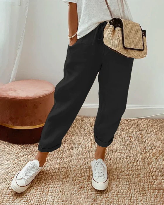 Pantalon de jogging décontracté pour femmes - Pantalon confortable et décontracté pour un look élégant