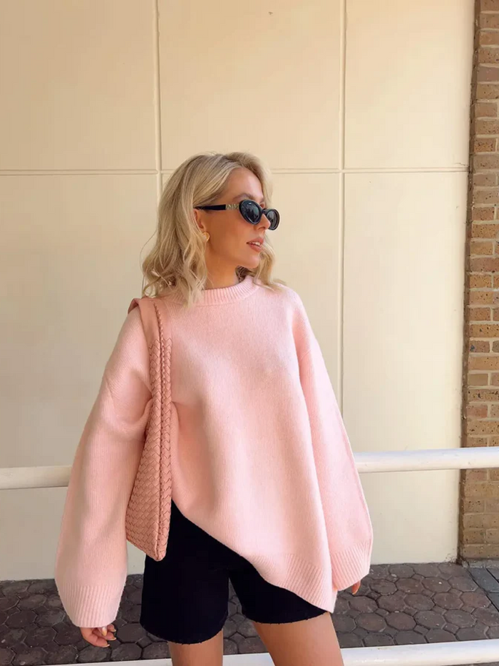 Delphine™ Pull tricoté main