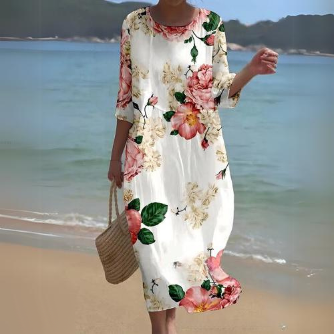 Chic et Élégante Robe Midi pour Femmes - Fluide, Légère et Parfaite pour Toutes les Saisons