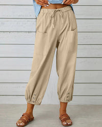 Pantalon à jambes larges pour femmes - Tissu doux et confortable pour un look profilé et décontracté
