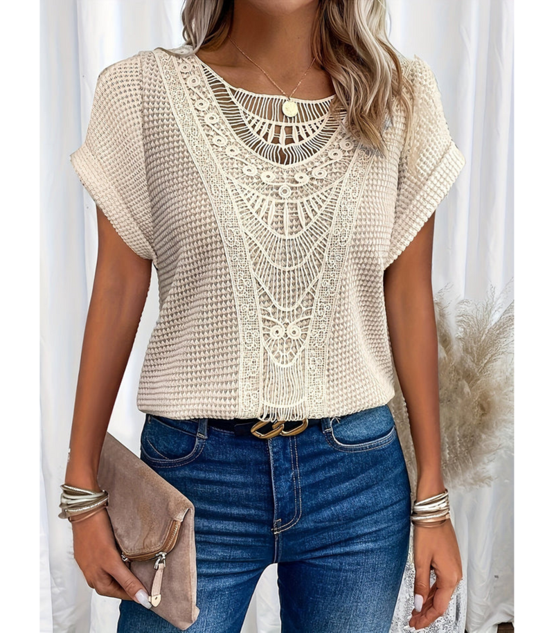 Top en crochet pour femmes - design chic et polyvalent pour des looks élégants sans effort