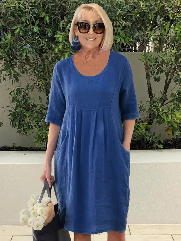 Vestido Moderno de Verano de Manga Larga para Mujer