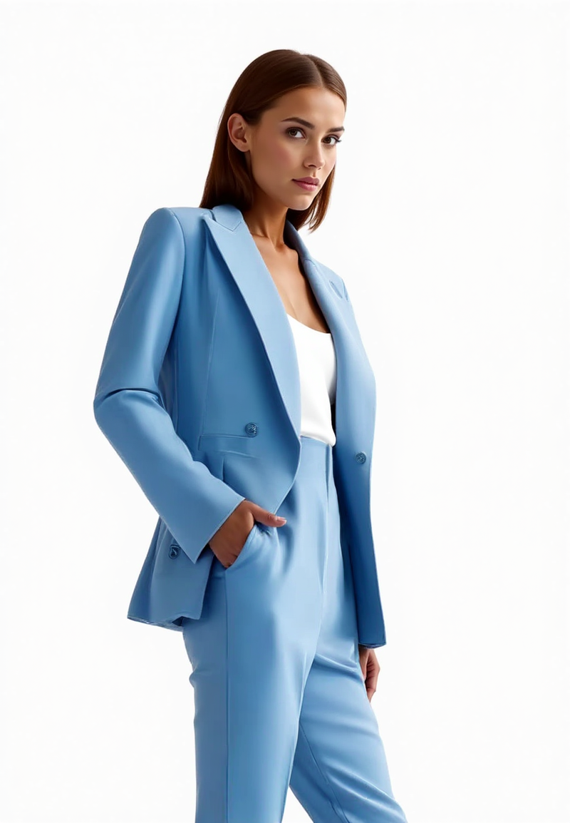 Costume tailleur 2 pièces pour femmes - ensemble élégant de blazer et de pantalon