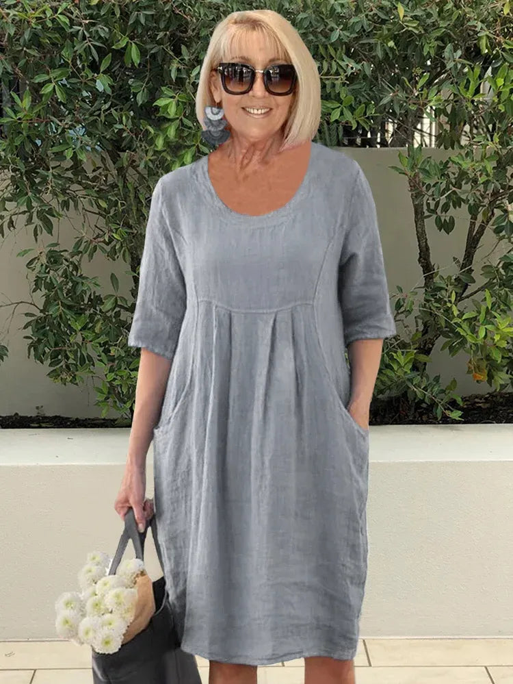 Vestido Moderno de Verano de Manga Larga para Mujer