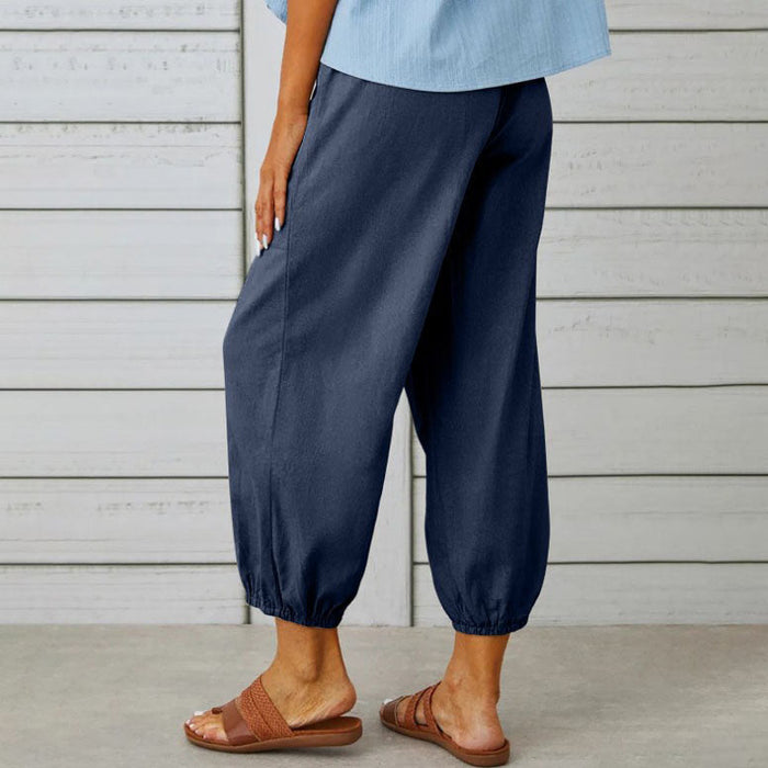 Pantalon décontracté pour femme - Style souple et confortable pour une détente optimale et des journées de repos