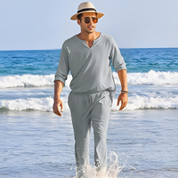 Levy | Confortable ensemble d'été pour hommes en tweed