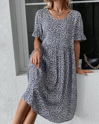 Robe Élégante à Motif Floral - Légère et Respirante pour un Confort Sophistiqué