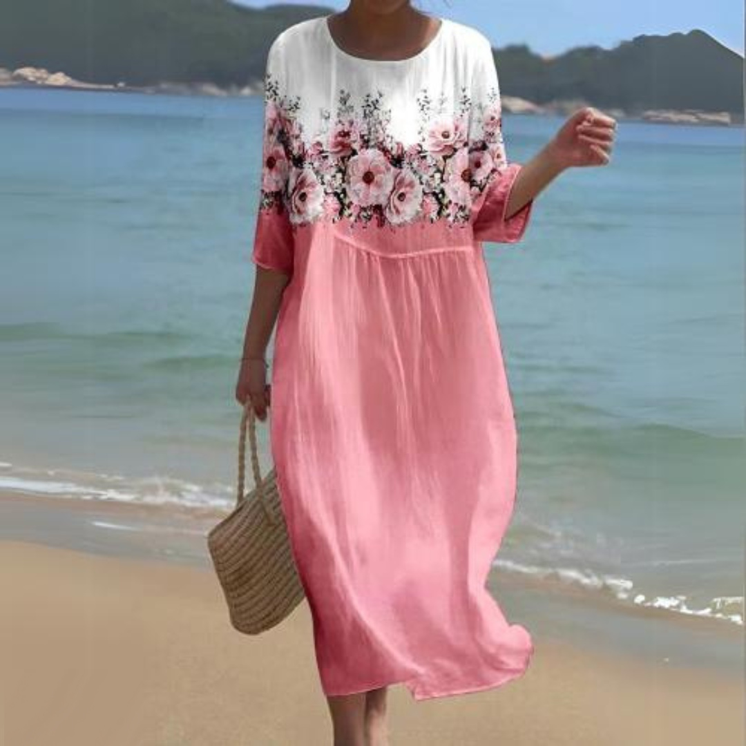 Chic et Élégante Robe Midi pour Femmes - Fluide, Légère et Parfaite pour Toutes les Saisons