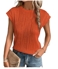 Top plissé élégant pour femmes - Chemisier élégant pour un look sophistiqué