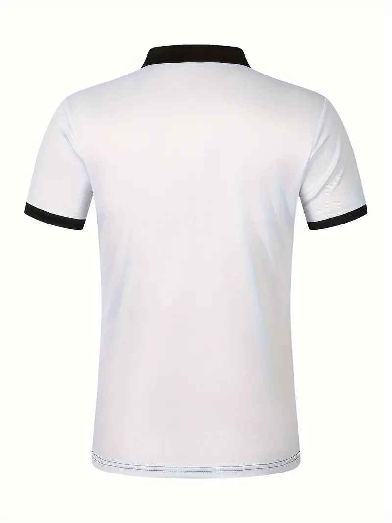 Camisa Polo Masculina - Ajuste Slim - Design Listrado - Manga Curta para Uso Casual