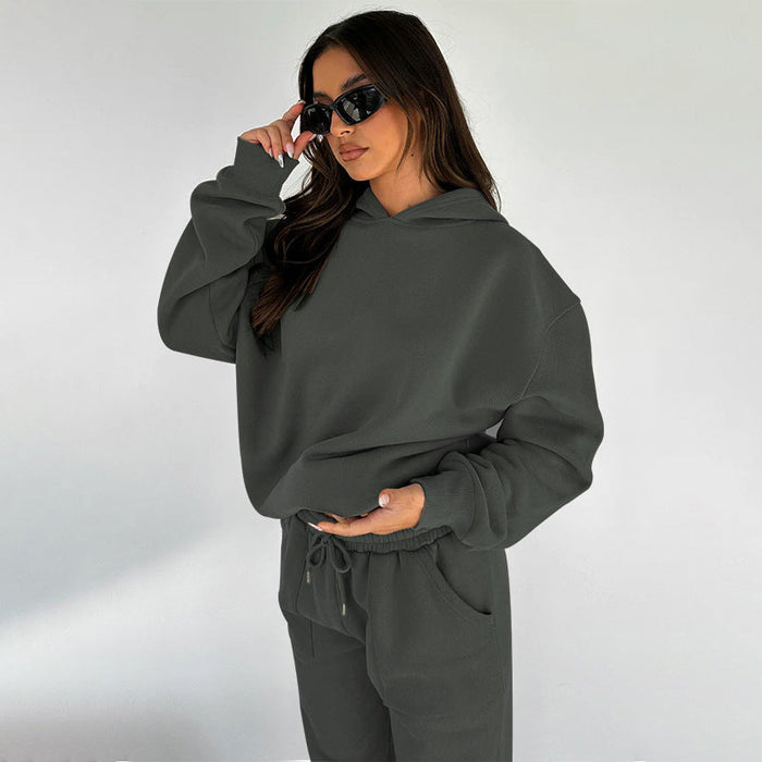 Ensemble de sport 2 pièces avec pantalon de survêtement confortable et sweat à capuche pour un mouvement et un style ultimes