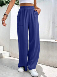 Pantalon large pour femme - look décontracté élégant et confortable avec des poches pratiques