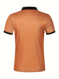 Camisa Polo Masculina - Ajuste Slim - Design Listrado - Manga Curta para Uso Casual