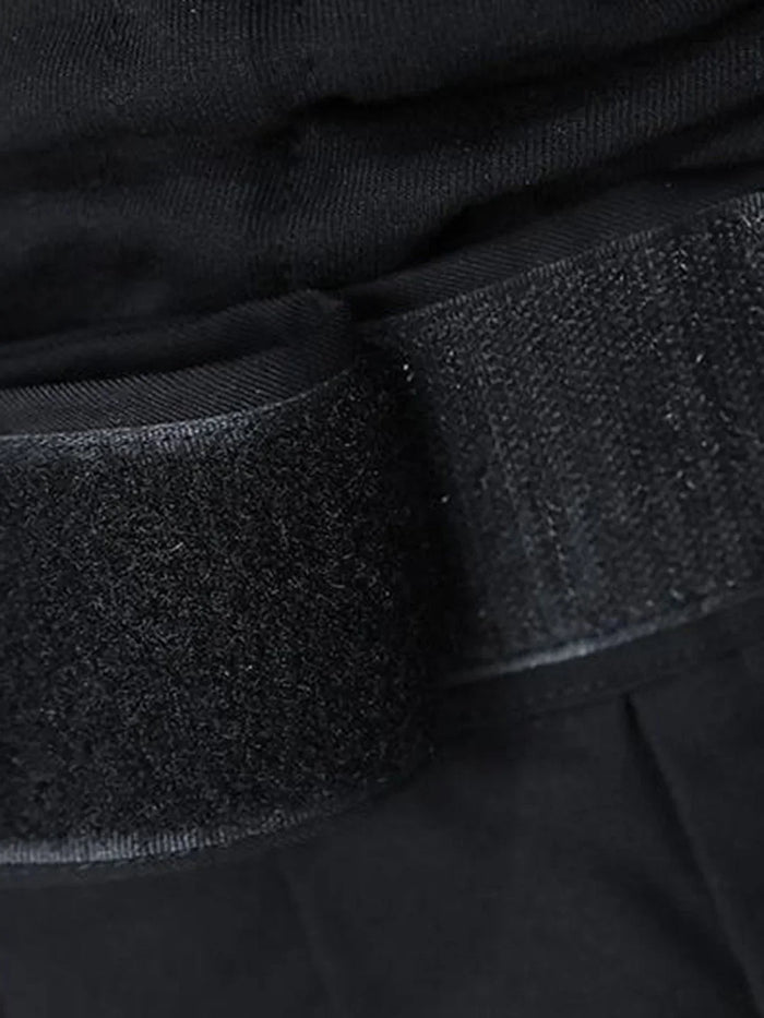 Pantalon noir polyvalent à jambes larges pour femmes, avec des plis élégants pour un look chic et décontracté