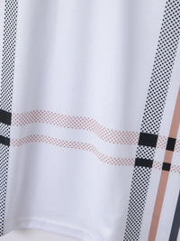 Polo à carreaux stylisé pour hommes - Slim Fit Short Sleeve Casual Classic