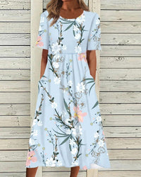 Élégante robe midi imprimée - Nona pour un look élégant