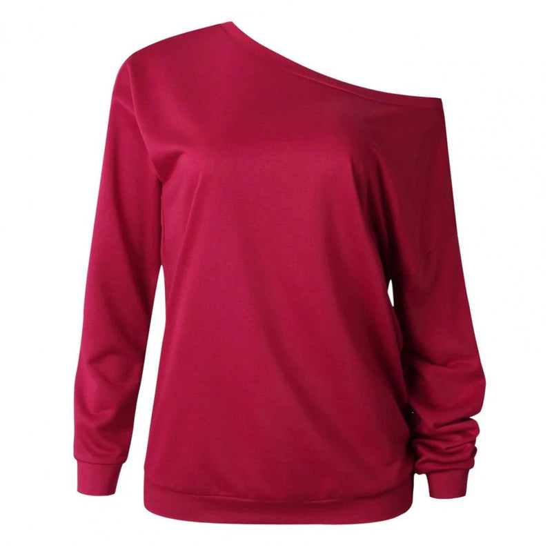 Élégant pull-over ample à épaules dégagées pour femmes - Beatrix
