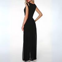Robe d'été chic et élégante sans manches pour femmes