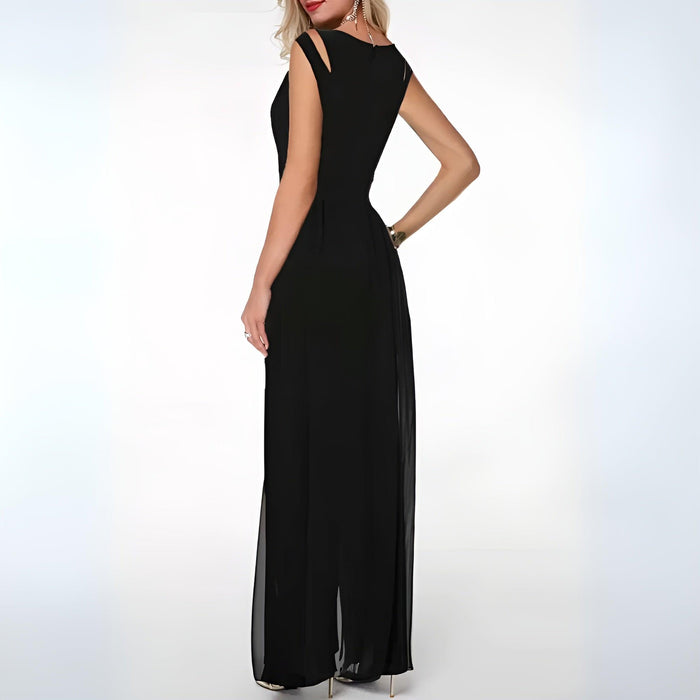 Robe d'été chic et élégante sans manches pour femmes