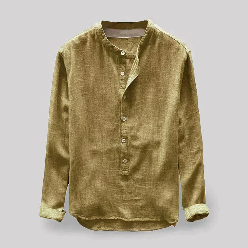 Camisole classique de manga longue pour homme, élégante et douce